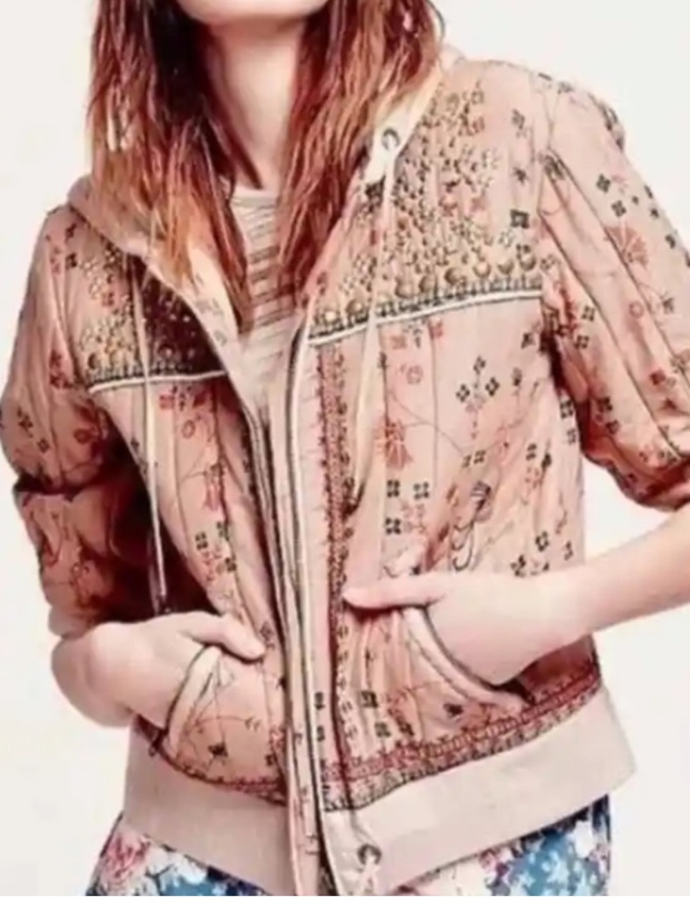 FREE PEOPLE | Play my song quilted studded jacket | size small